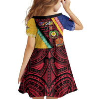 Love Torba PNG Day Family Matching Long Sleeve Bodycon Dress and Hawaiian Shirt Together We Grow - Polynesian Pride