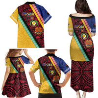 Love Torba PNG Day Family Matching Puletasi and Hawaiian Shirt Together We Grow - Polynesian Pride