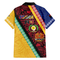 Love Torba PNG Day Family Matching Short Sleeve Bodycon Dress and Hawaiian Shirt Together We Grow - Polynesian Pride