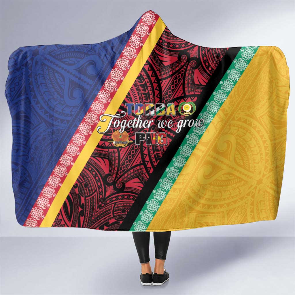 Love Torba PNG Day Hooded Blanket Together We Grow - Polynesian Pride