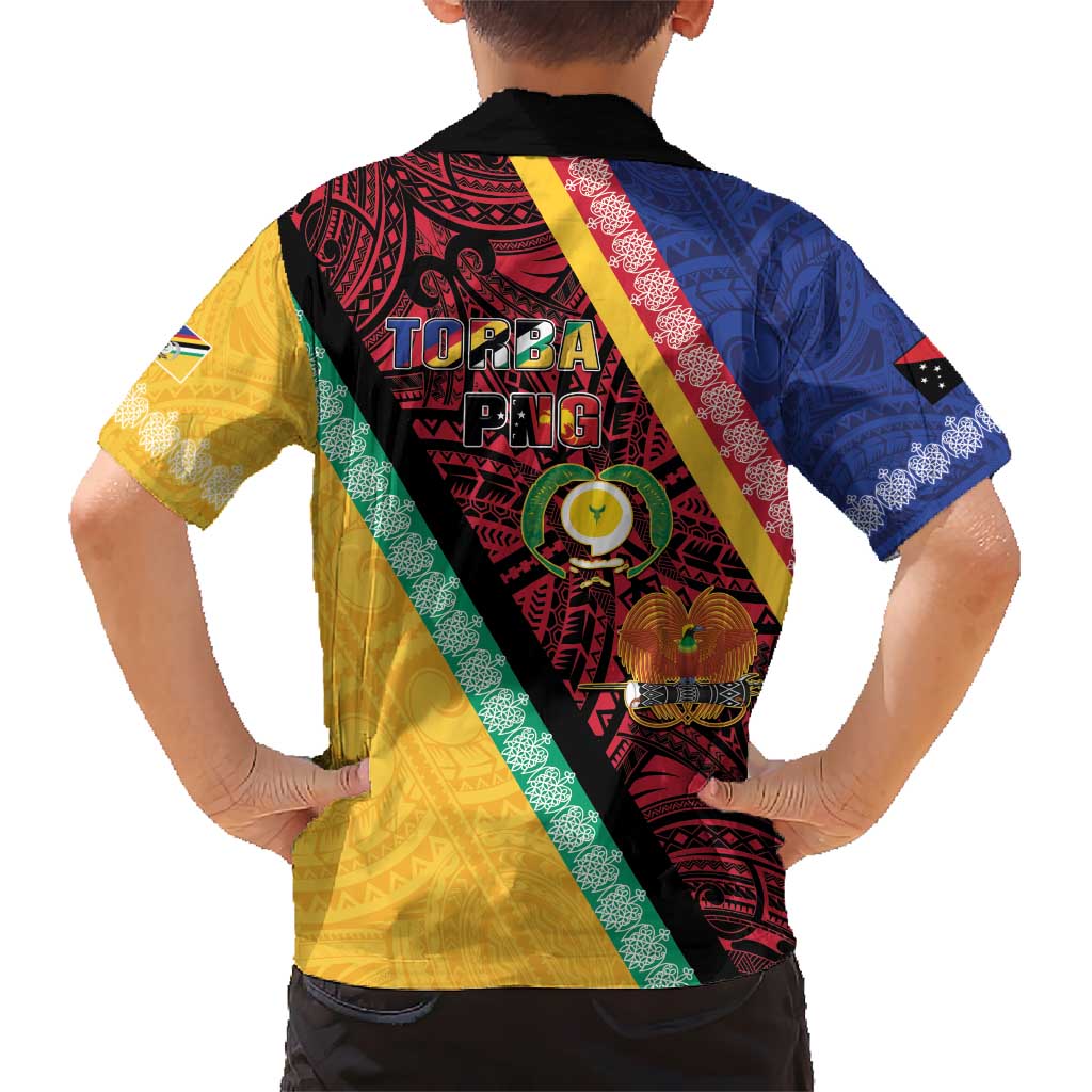 Love Torba PNG Day Kid Hawaiian Shirt Together We Grow - Polynesian Pride
