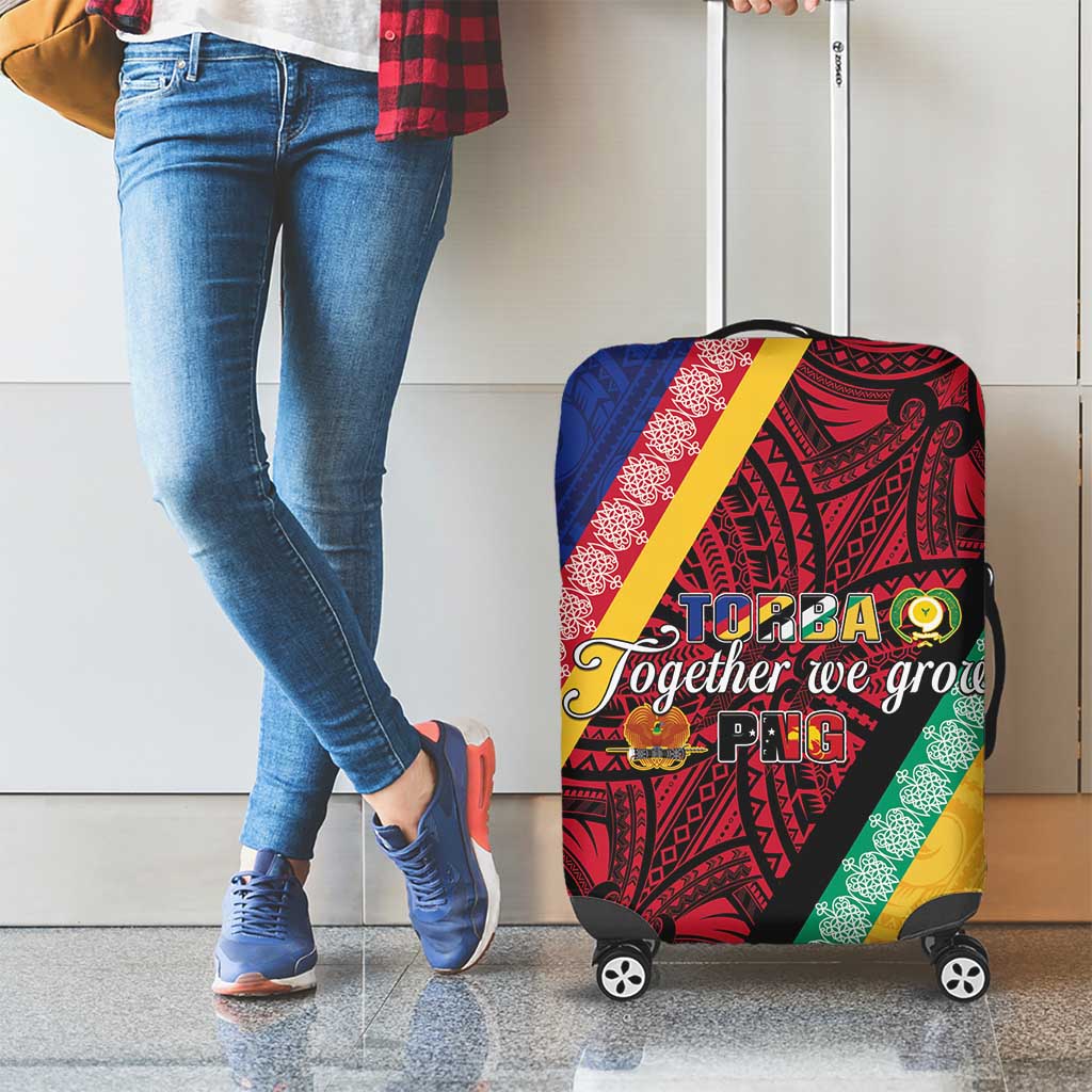 Love Torba PNG Day Luggage Cover Together We Grow LT05 - Polynesian Pride