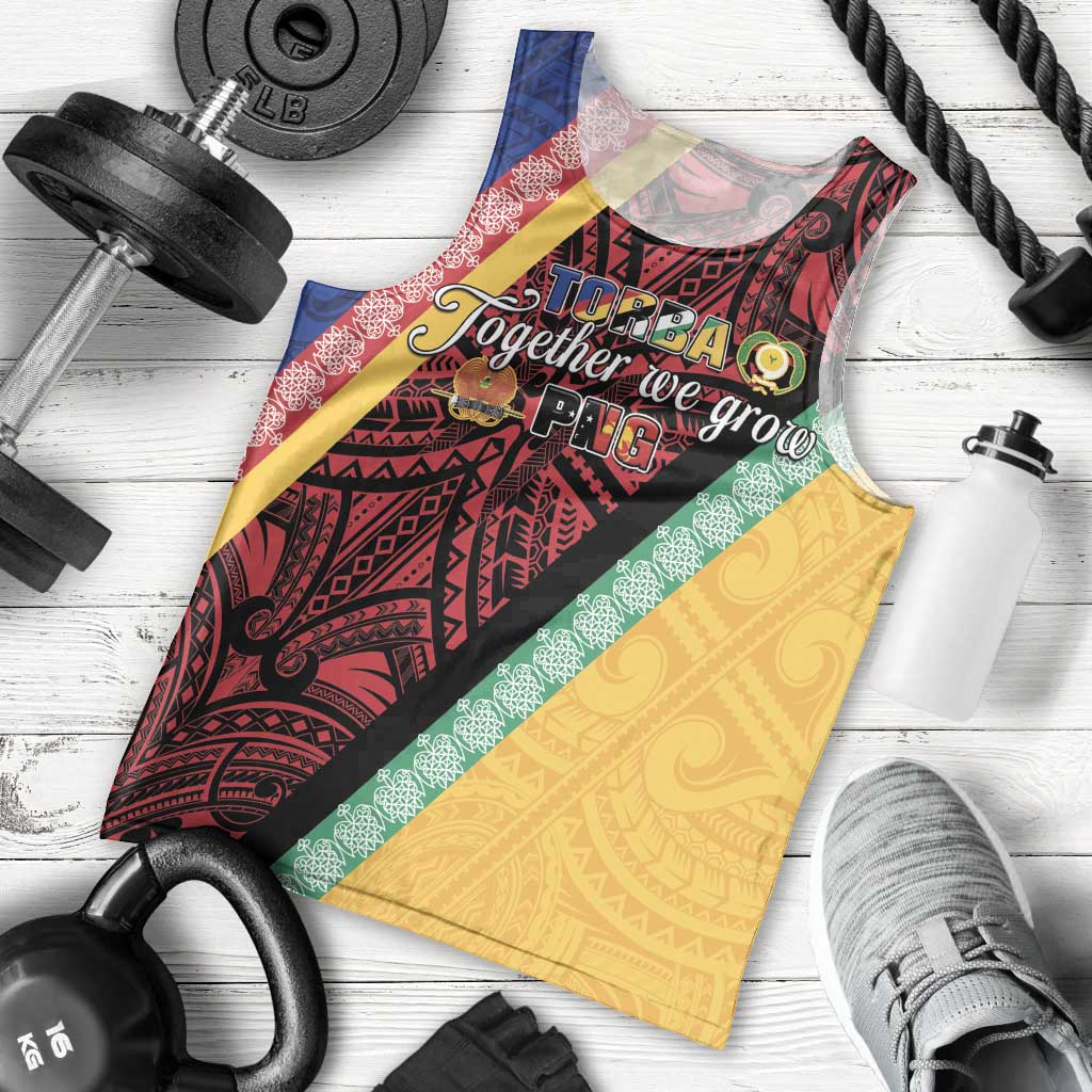 Love Torba PNG Day Men Tank Top Together We Grow - Polynesian Pride