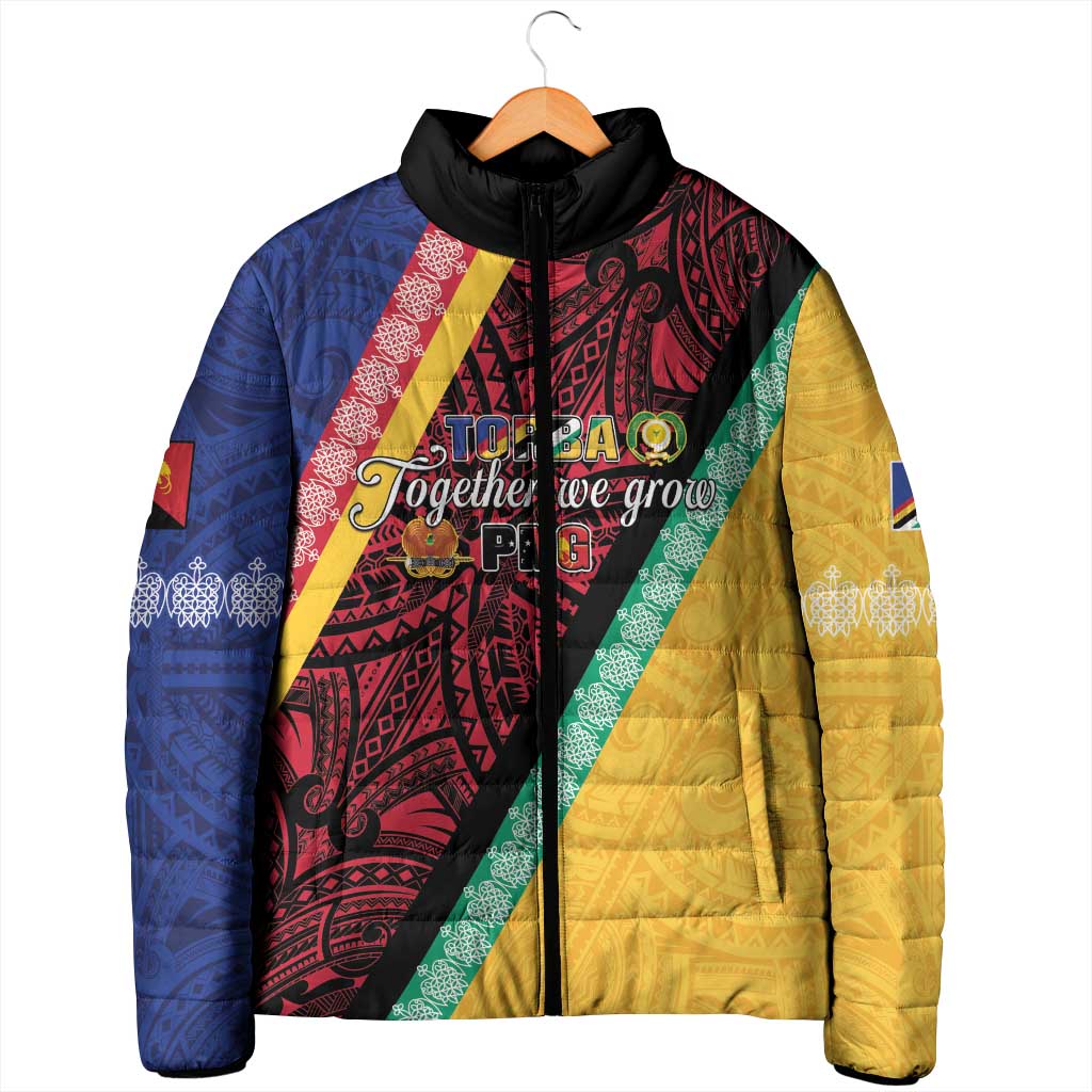 Love Torba PNG Day Padded Jacket Together We Grow - Polynesian Pride