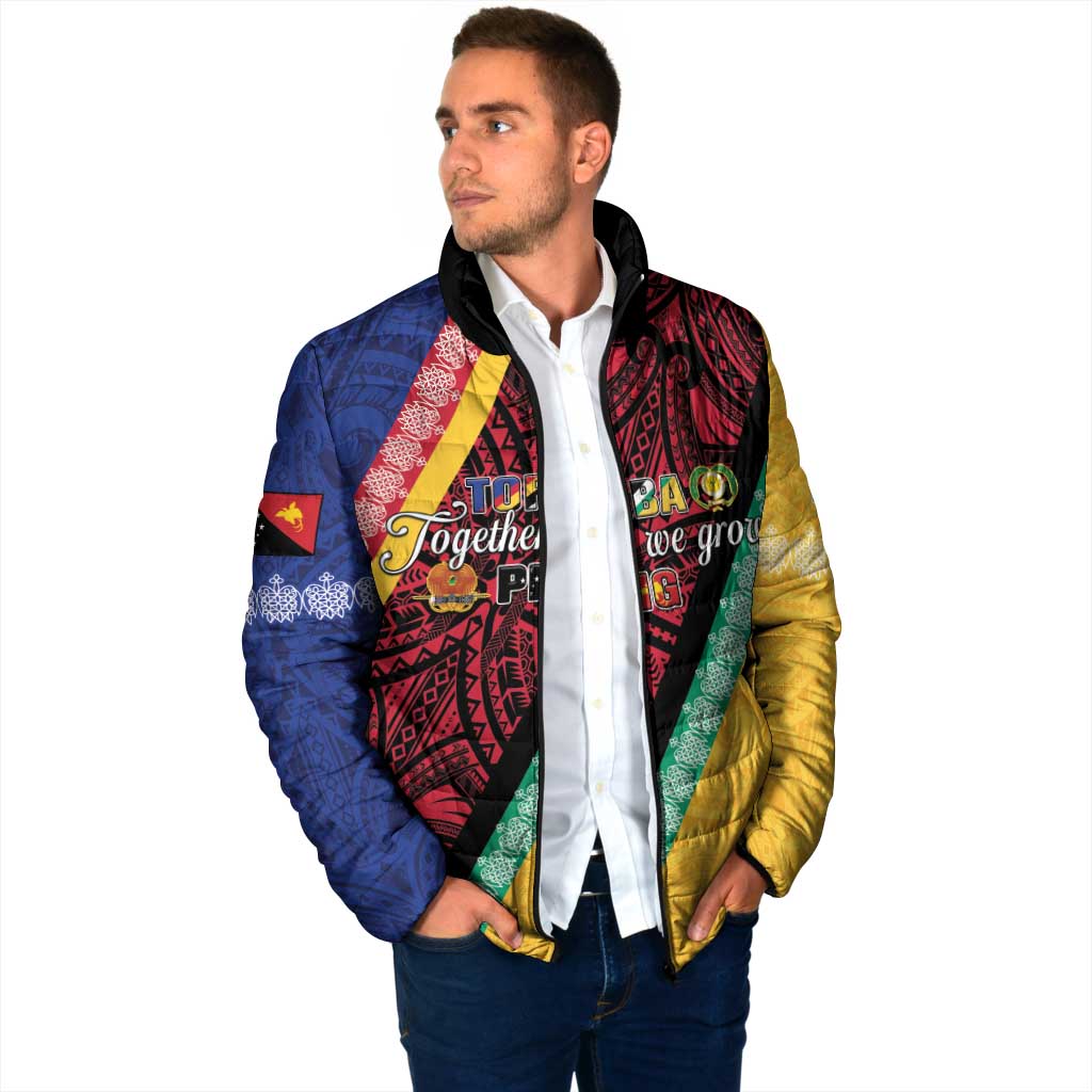 Love Torba PNG Day Padded Jacket Together We Grow - Polynesian Pride