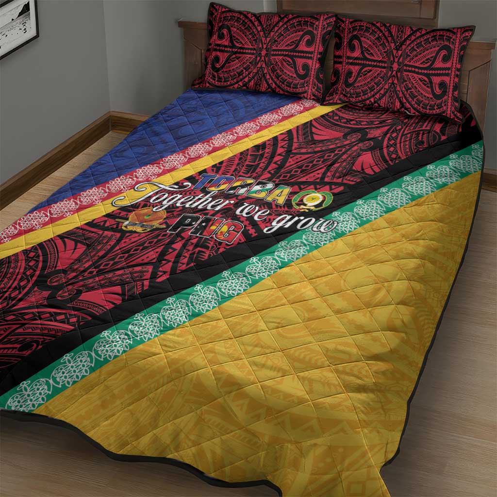 Love Torba PNG Day Quilt Bed Set Together We Grow - Polynesian Pride
