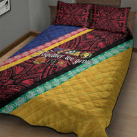 Love Torba PNG Day Quilt Bed Set Together We Grow - Polynesian Pride