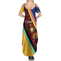 Love Torba PNG Day Summer Maxi Dress Together We Grow - Polynesian Pride