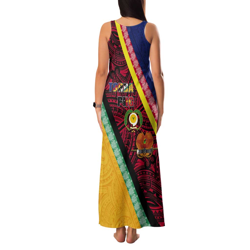 Love Torba PNG Day Tank Maxi Dress Together We Grow - Polynesian Pride