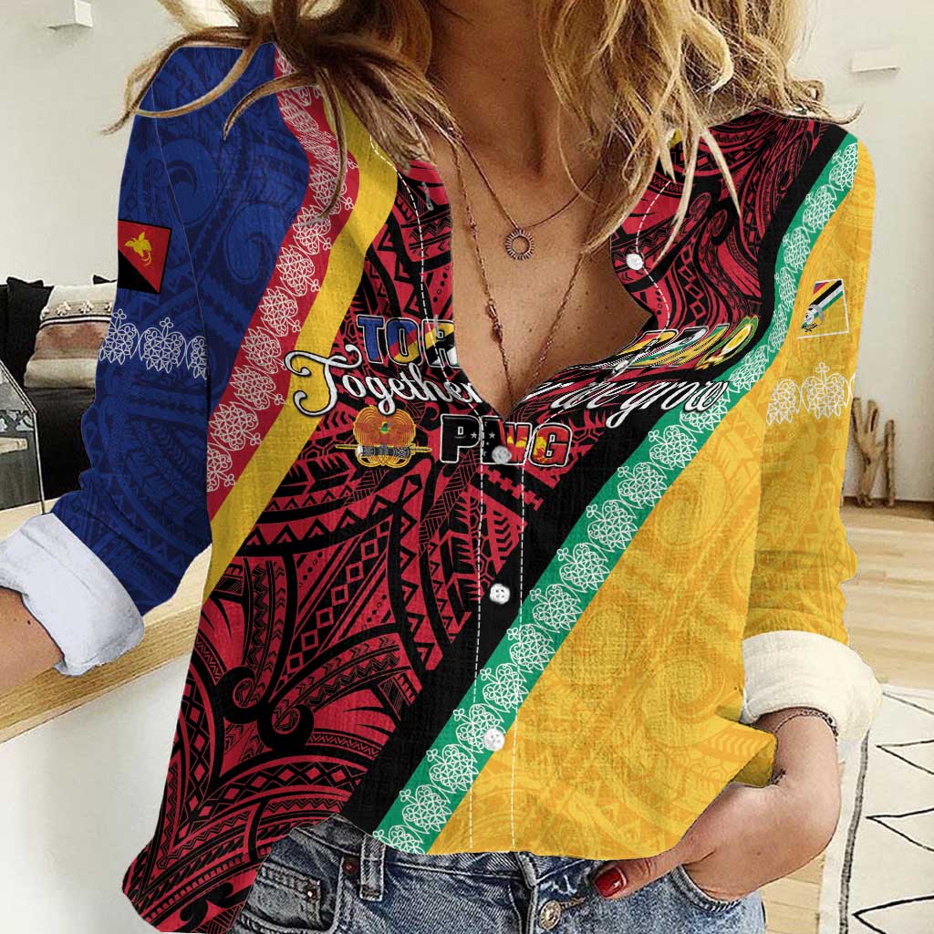 Love Torba PNG Day Women Casual Shirt Together We Grow - Polynesian Pride