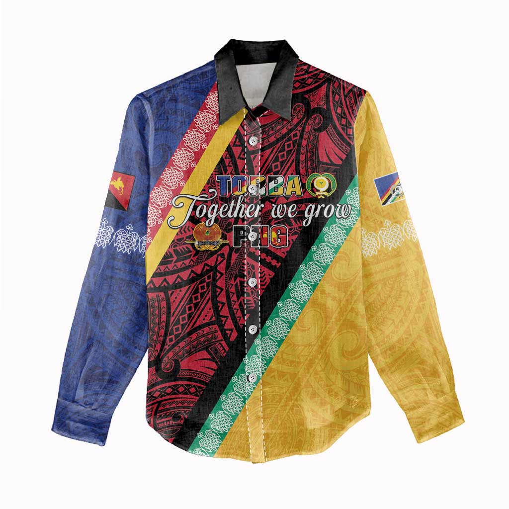 Love Torba PNG Day Women Casual Shirt Together We Grow - Polynesian Pride