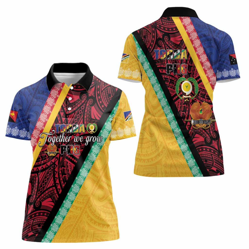 Love Torba PNG Day Women Polo Shirt Together We Grow - Polynesian Pride