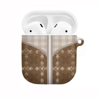 Beige Hawaii Paniolo Quilt Motif AirPods Case LT05 Beige - Polynesian Pride