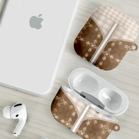 Beige Hawaii Paniolo Quilt Motif AirPods Case LT05 - Polynesian Pride