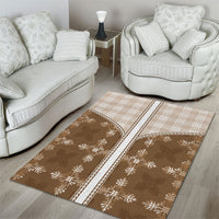 Beige Hawaii Paniolo Quilt Motif Area Rug LT05 - Polynesian Pride
