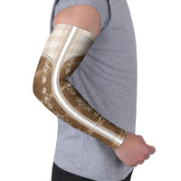 Beige Hawaii Paniolo Quilt Motif Arm Sleeves LT05 - Polynesian Pride