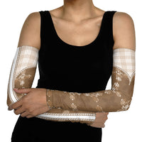 Beige Hawaii Paniolo Quilt Motif Arm Sleeves LT05 - Polynesian Pride