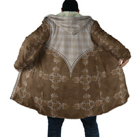 Beige Hawaii Paniolo Quilt Motif Cloak LT05 - Polynesian Pride