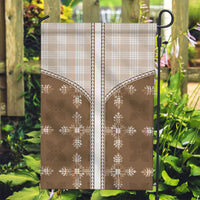 Beige Hawaii Paniolo Quilt Motif Garden Flag LT05 Garden Flag Beige - Polynesian Pride