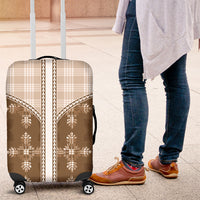 Beige Hawaii Paniolo Quilt Motif Luggage Cover LT05 Beige - Polynesian Pride