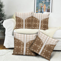 Beige Hawaii Paniolo Quilt Motif Pillow Cover LT05 - Polynesian Pride