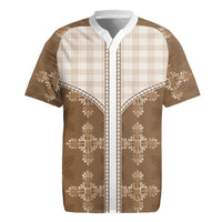 Beige Hawaii Paniolo Quilt Motif Rugby Jersey LT05 Beige - Polynesian Pride