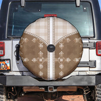 Beige Hawaii Paniolo Quilt Motif Spare Tire Cover LT05 Beige - Polynesian Pride