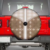 Beige Hawaii Paniolo Quilt Motif Spare Tire Cover LT05 - Polynesian Pride