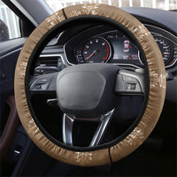 Beige Hawaii Paniolo Quilt Motif Steering Wheel Cover LT05 - Polynesian Pride