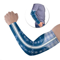 Blue Hawaii Paniolo Quilt Motif Arm Sleeves LT05 Set of 2 Blue - Polynesian Pride