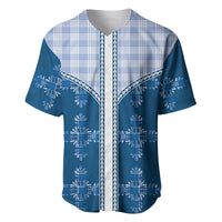 Blue Hawaii Paniolo Quilt Motif Baseball Jersey LT05 Blue - Polynesian Pride