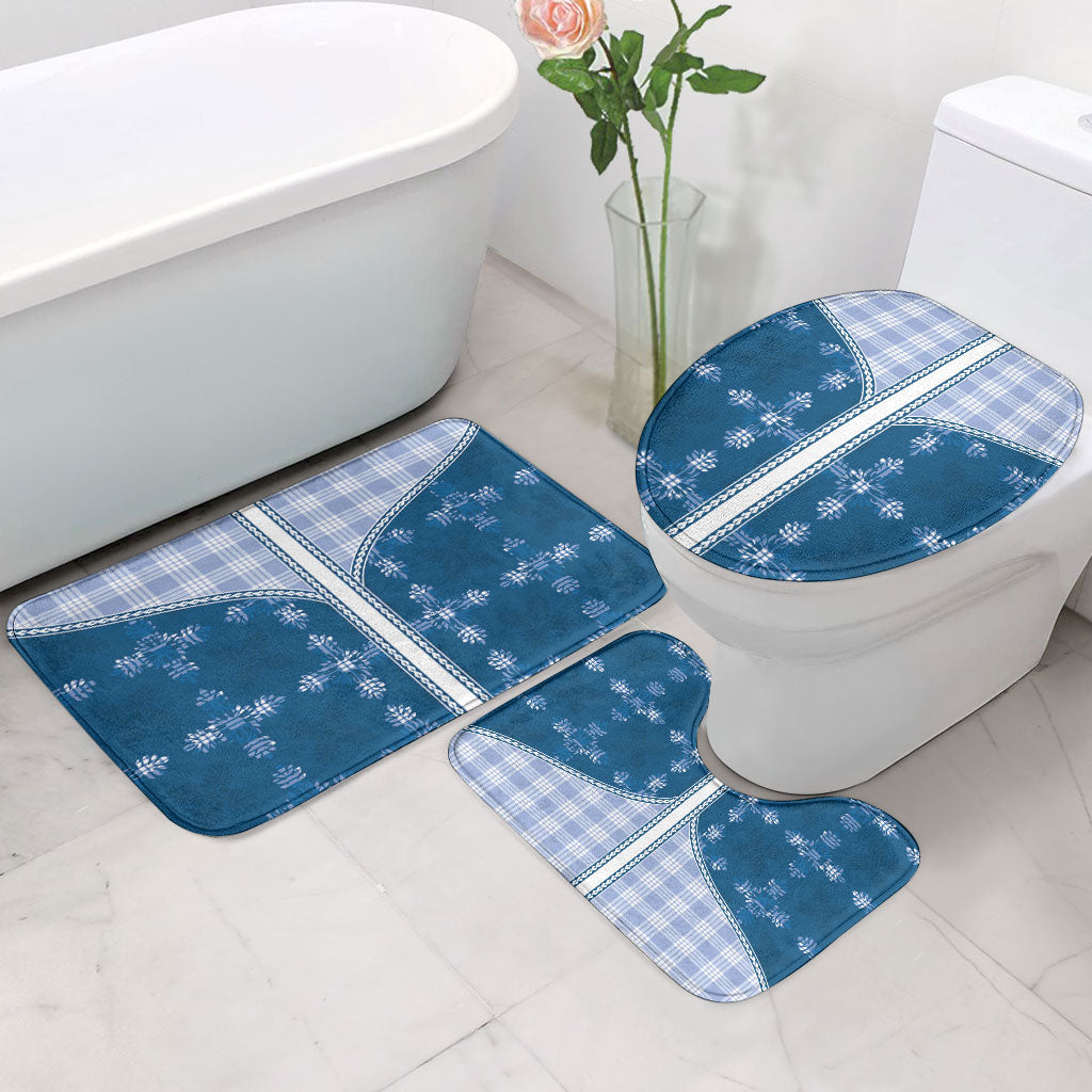 Blue Hawaii Paniolo Quilt Motif Bathroom Set LT05 - Polynesian Pride