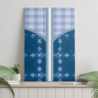 Blue Hawaii Paniolo Quilt Motif Canvas Wall Art LT05 - Polynesian Pride