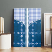 Blue Hawaii Paniolo Quilt Motif Canvas Wall Art LT05 - Polynesian Pride