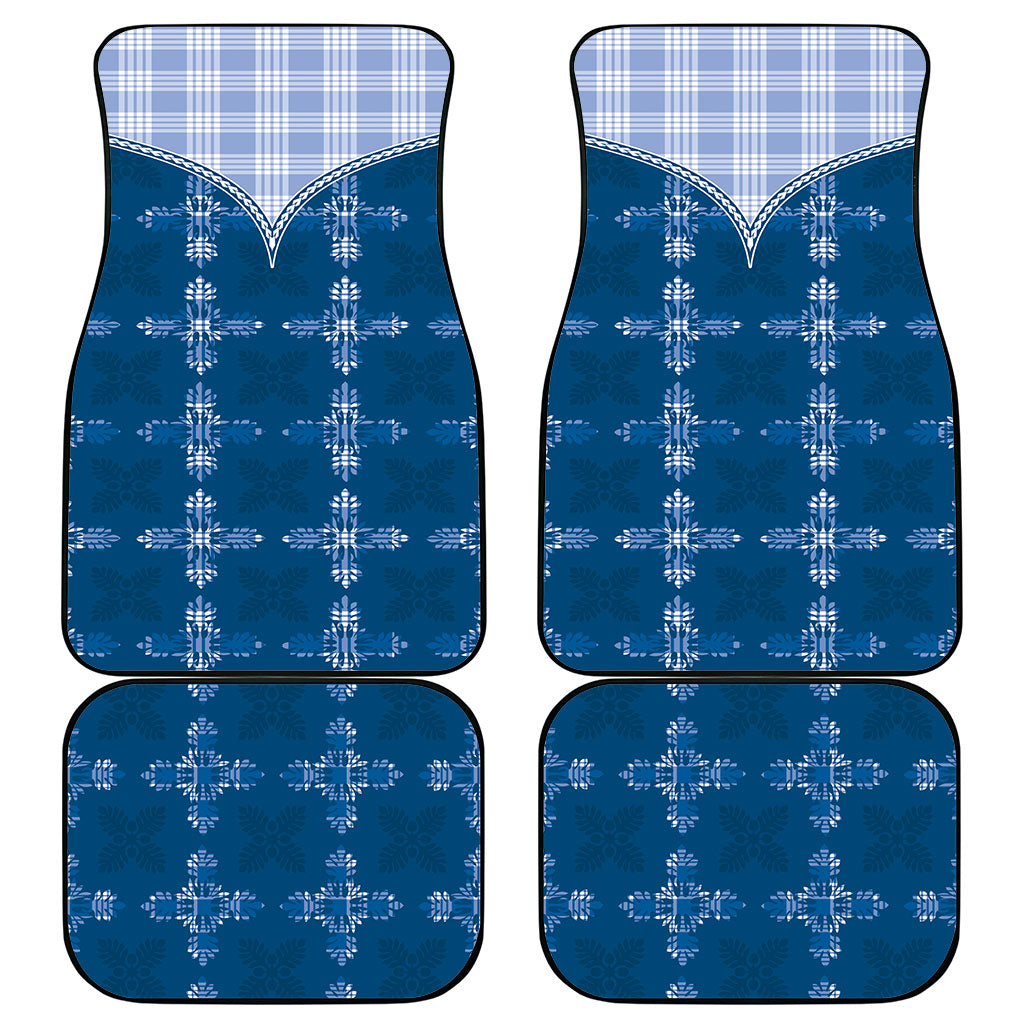 Blue Hawaii Paniolo Quilt Motif Car Mats LT05 - Polynesian Pride