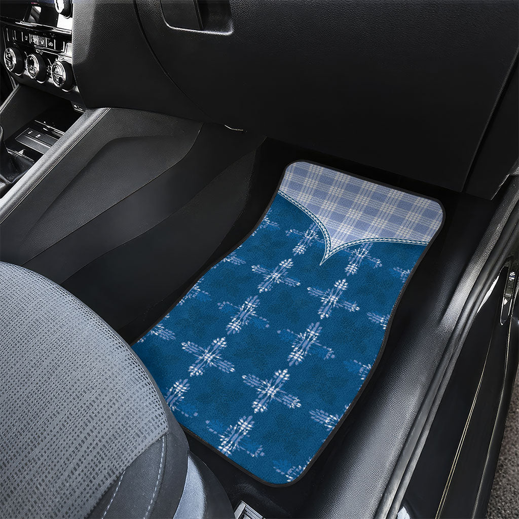 Blue Hawaii Paniolo Quilt Motif Car Mats LT05 - Polynesian Pride