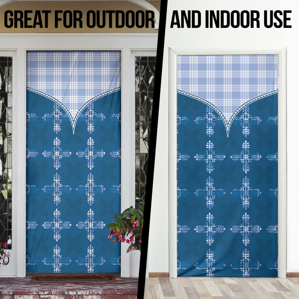 Blue Hawaii Paniolo Quilt Motif Door Cover LT05 - Polynesian Pride
