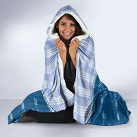 Blue Hawaii Paniolo Quilt Motif Hooded Blanket LT05 - Polynesian Pride