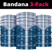 Blue Hawaii Paniolo Quilt Motif Neck Gaiter LT05 package One Size: 25*50cm Blue - Polynesian Pride
