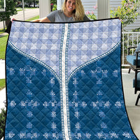Blue Hawaii Paniolo Quilt Motif Quilt LT05 Blue - Polynesian Pride