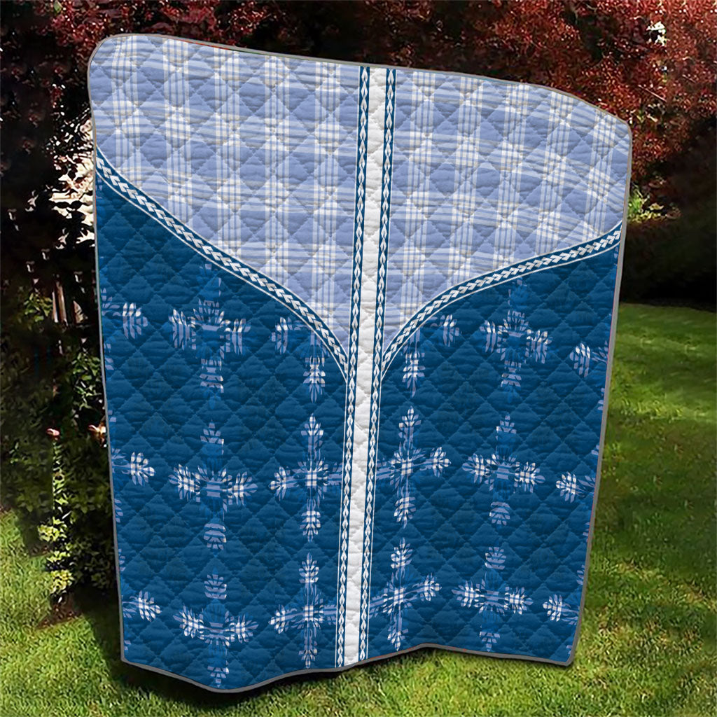 Blue Hawaii Paniolo Quilt Motif Quilt LT05 - Polynesian Pride