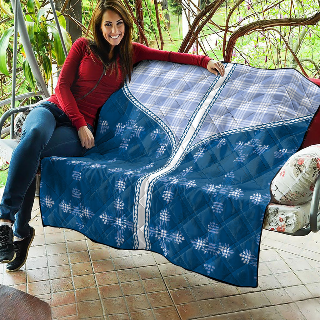 Blue Hawaii Paniolo Quilt Motif Quilt LT05 - Polynesian Pride