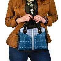 Blue Hawaii Paniolo Quilt Motif Shoulder Handbag LT05 - Polynesian Pride