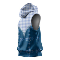 Blue Hawaii Paniolo Quilt Motif Sleeveless Hoodie LT05 - Polynesian Pride