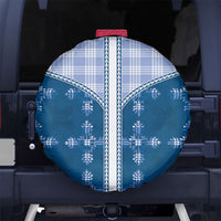 Blue Hawaii Paniolo Quilt Motif Spare Tire Cover LT05 No hole Blue - Polynesian Pride