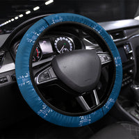 Blue Hawaii Paniolo Quilt Motif Steering Wheel Cover LT05 Universal Fit Blue - Polynesian Pride