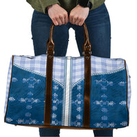 Blue Hawaii Paniolo Quilt Motif Travel Bag LT05 Blue - Polynesian Pride