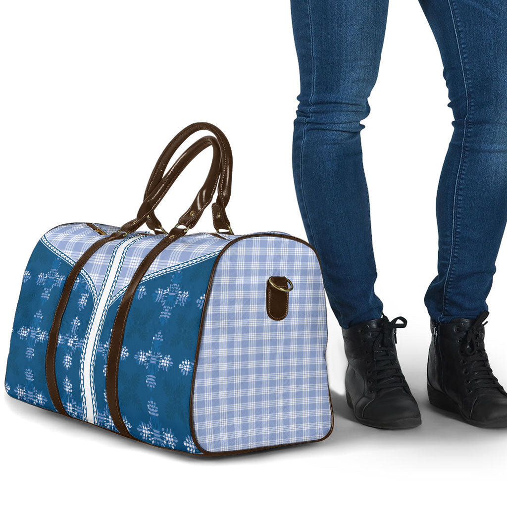 Blue Hawaii Paniolo Quilt Motif Travel Bag LT05 - Polynesian Pride