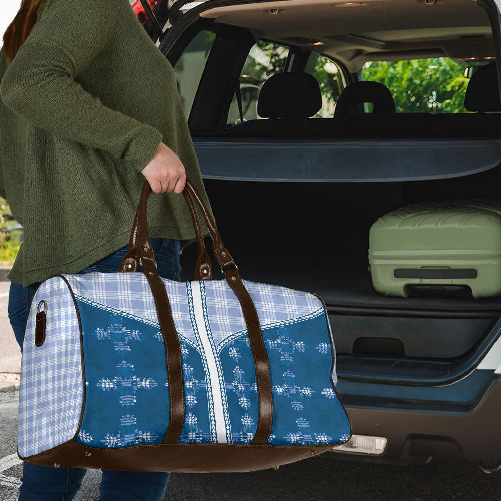 Blue Hawaii Paniolo Quilt Motif Travel Bag LT05 - Polynesian Pride
