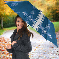 Blue Hawaii Paniolo Quilt Motif Umbrella LT05 - Polynesian Pride